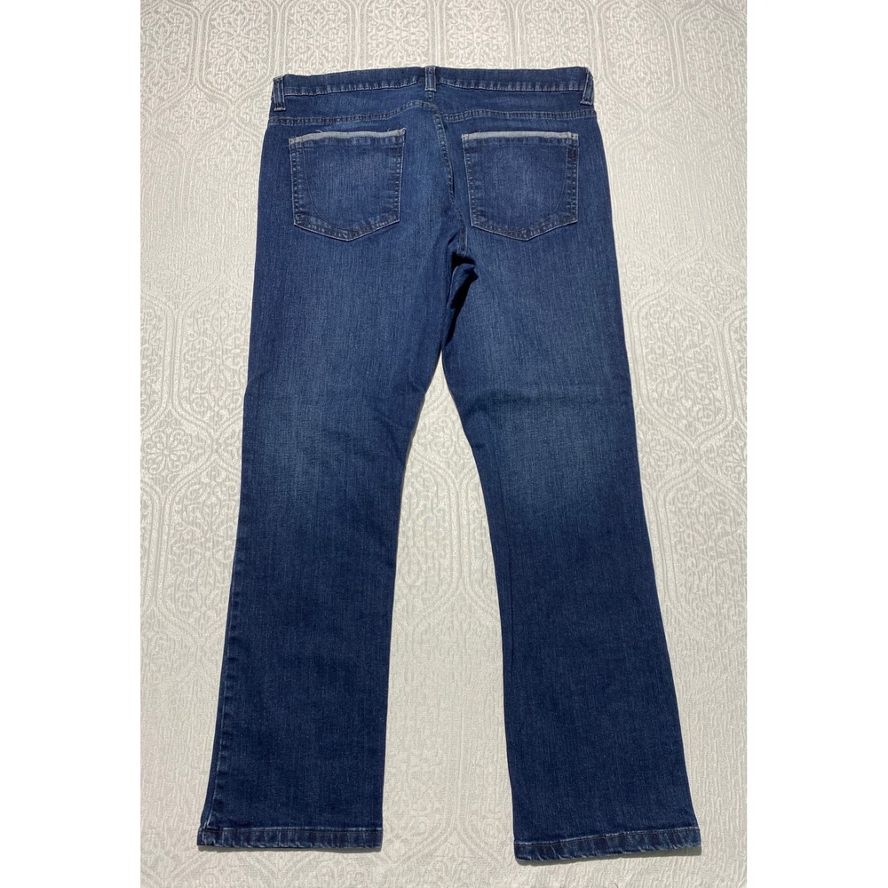 Paper Denim & Cloth Mens 36x30 Blue Jeans Straight Leg Dark Wash Stretch‎